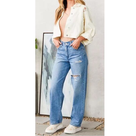 Levi's Denim - NEW Levi’s distressed baggy dad jeans 25